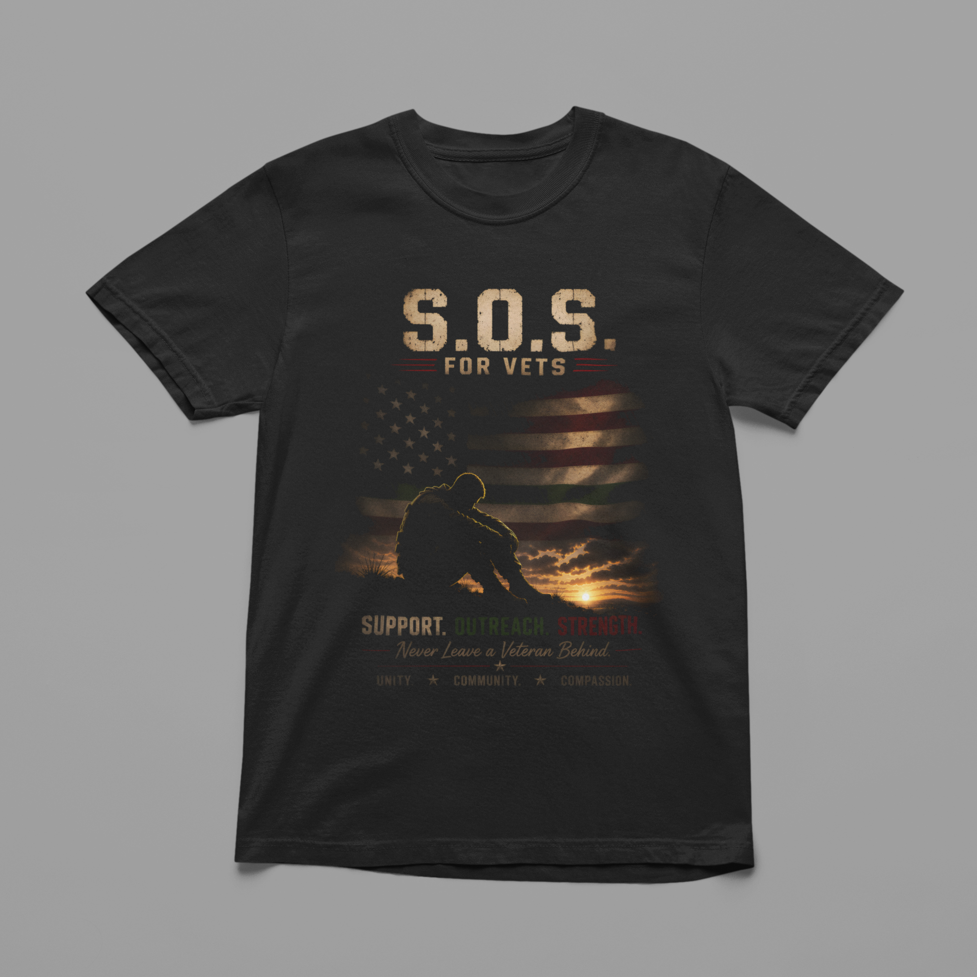 SOS for Vets T-Shirt Design 1