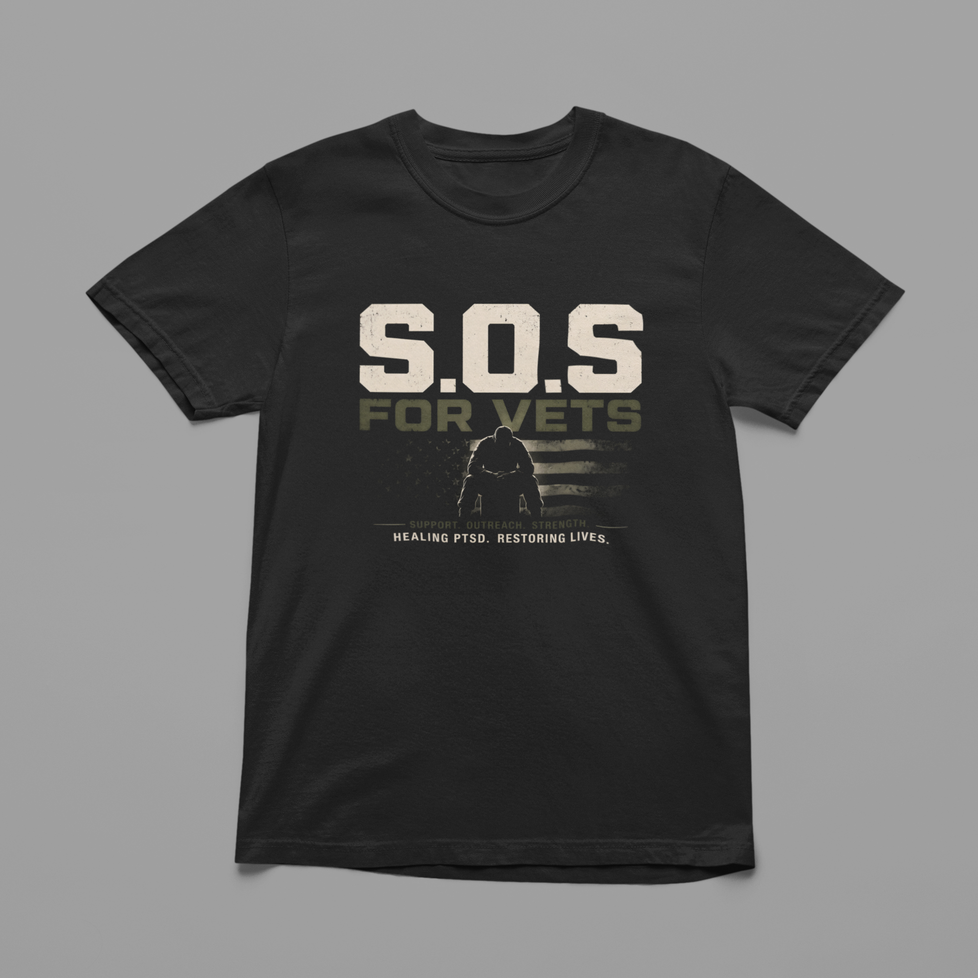 SOS for Vets T-Shirt Design 3